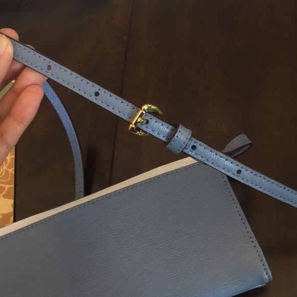 NWT Lauren Ralph Lauren Periwinkle Blue Crossbody - Picture 8 of 8